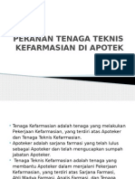 Peranan Tenaga Teknis Kefarmasian Di Apotek