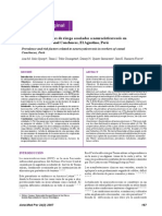 Prevalencia y Factores de Riesgo Asociado A Neurocisticercosis en Trabajadores Del Camal de Conchucos Ana M. Solís Quispe y Col Presentado Por Carlos Ramiro Mamani Puma