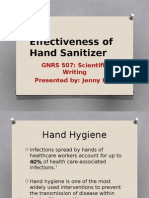 Effectiveness of Hand Sanitizer Presentation