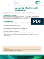 GEMBA Walks: Assessing Effective Hourly Reporting On A GEMBA Walk