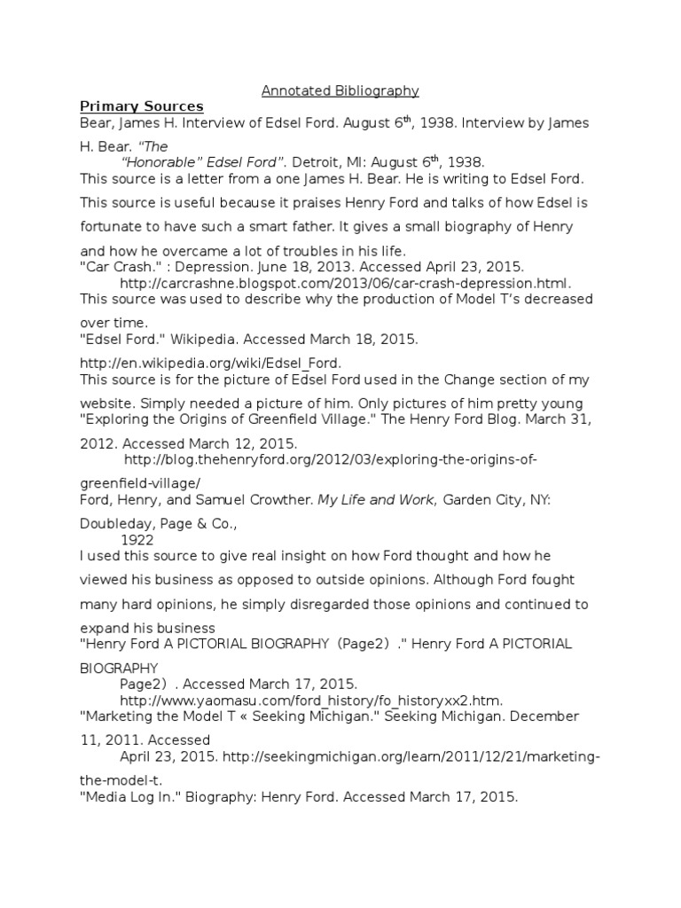 How to do a annotated bibliography image