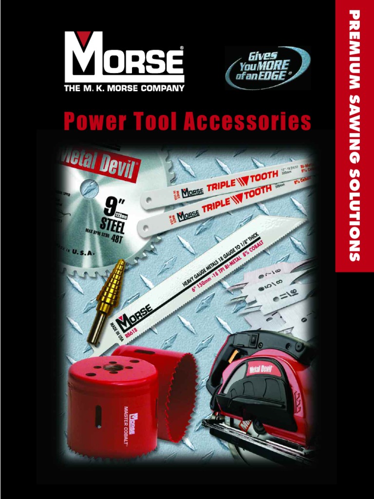 Morse Power Tool Accessory Catalog.pdf Sheet Metal Drill
