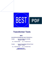 BEST Transformer Test Procedures en