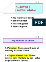 Bonds and Their Valuation: Key Features of Bonds Bond Valuation Measuring Yield Assessing Risk