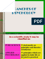 Branches of Psychology