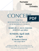 Concert: SUNDAY, April 26th at 4pm