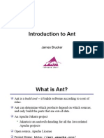 Introduction To Ant: James Brucker