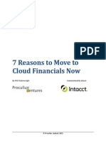 7 Reasons to Move to Cloud Financials Now