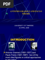 Antonio Gramsci and Paulo Freire