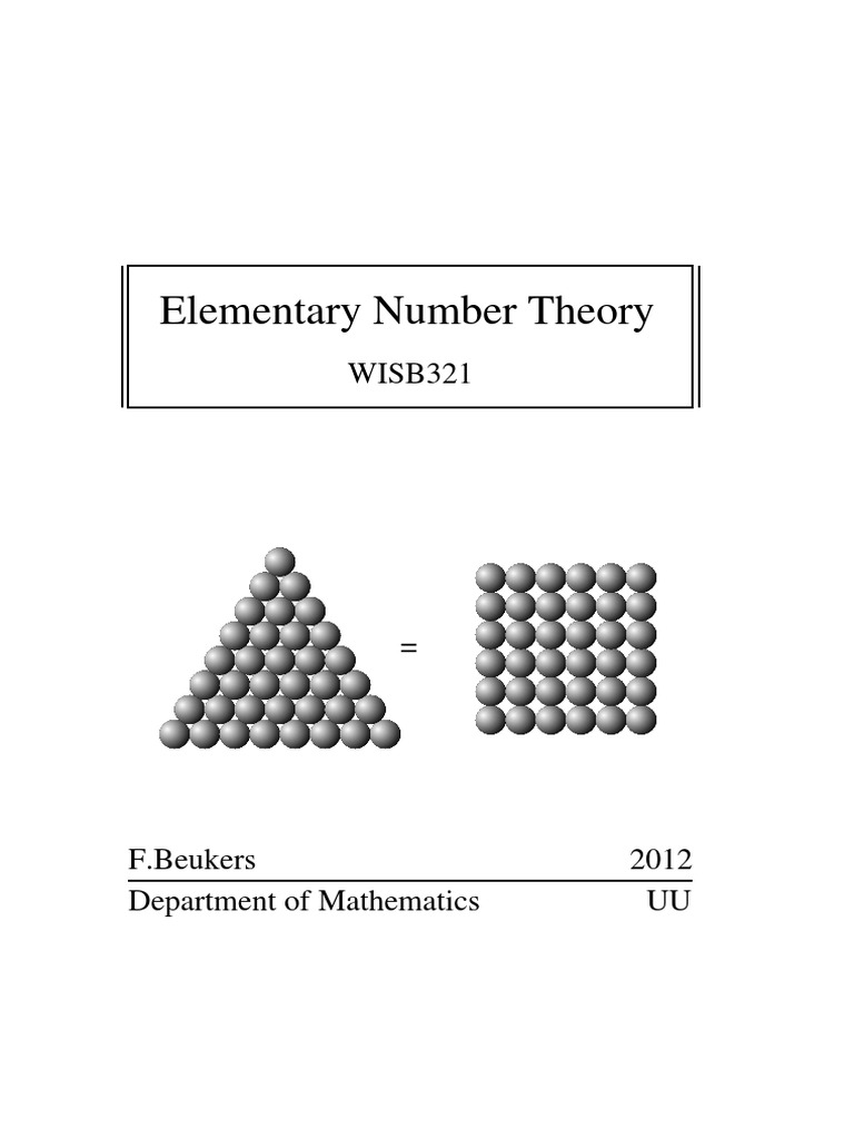 Elementary Number Theory Concepts | PDF | Prime Number | Number Theory