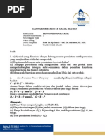 Contoh Soal Ekonomi Manajerial