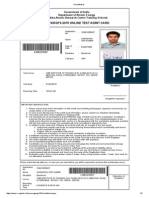 Oces/Dgfs 2015 Online Test Admit Card