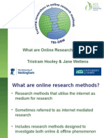 What Are Online Research Methods - ESRC RM Festival - TH&JW