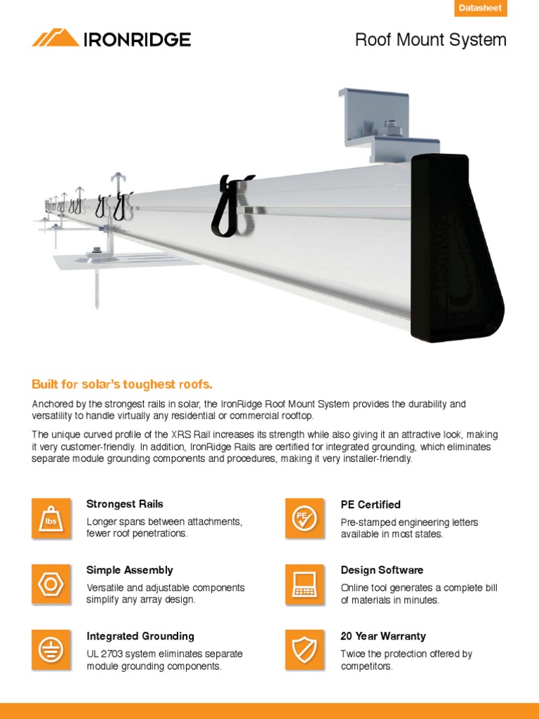Ironridge Brochure PDF | PDF | Roof | Equipment