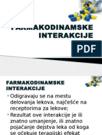 Farmakodinamske Interakcije