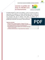 Respuesta al panfleto del PP sobre la solicitud del Ayuntamiento de 400.000 euros al OPAEF