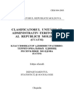 Clasificatorul Unitatilor Administrativ Teritoriale Ale RM (CUATM_ 2003_2011_rom)