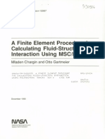 A FE Procedure For Calculating Fluid-Structure Interaction - 19910007101 - 1991007101