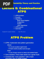 Lecture 6: Combinational Atpg: Design For Testability Theory and Practice