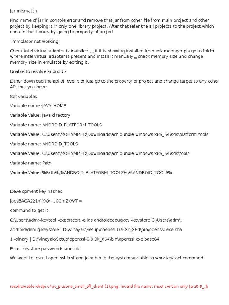 Android Problems and Solution | PDF