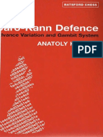 A Karpov M Podgaets - Caro-Kann Defence Advance Variation and Gambit System OCR