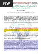 Applications of GSM Module in Wireless ECG