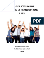 Guide de l Etudiant Francais Et Francophone a Iasi