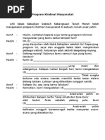 Program Khidmat Masyarakat
