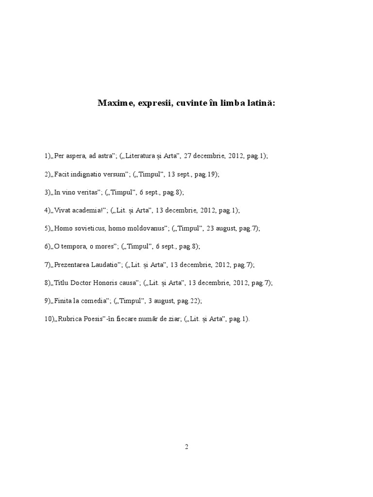 Maxime Latine | PDF