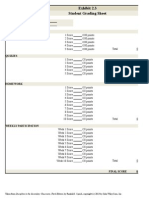 Student Grading Sheet