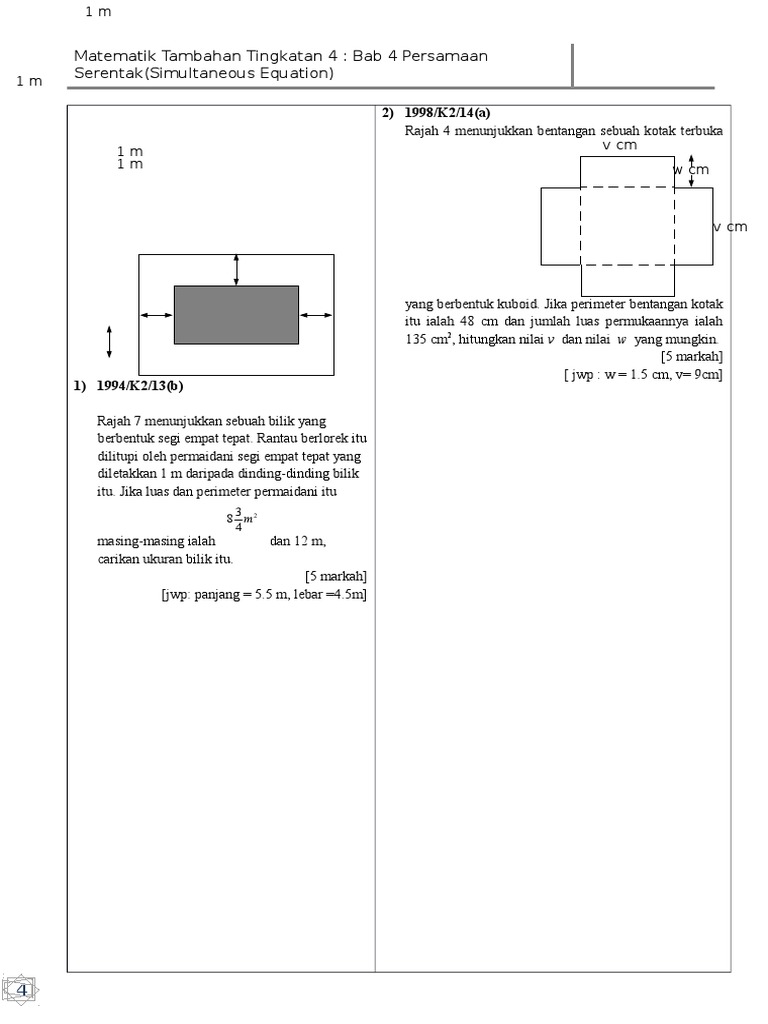 Soalan Kbat Matematik Tambahan Mariodsxz