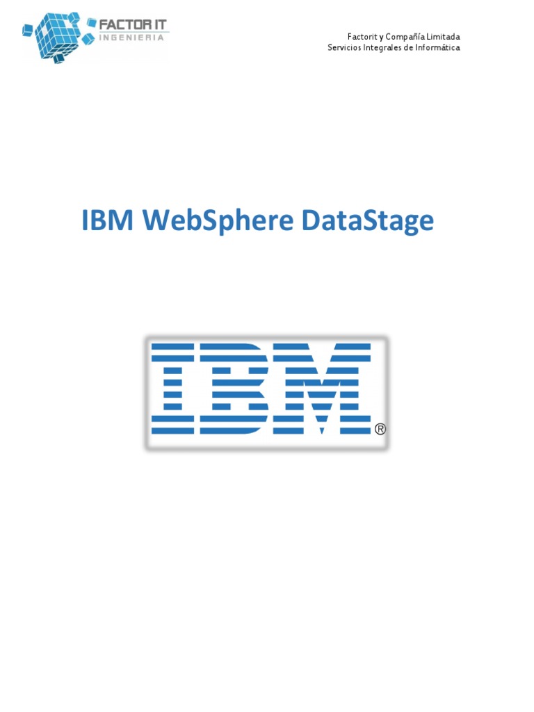 Guía Práctica de IBM DataStage | PDF | Tabla (base de datos) | Software