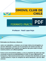AUTOMOVIL CLUB DE CHILE Nuevo Formato Práctico Profe Raúl