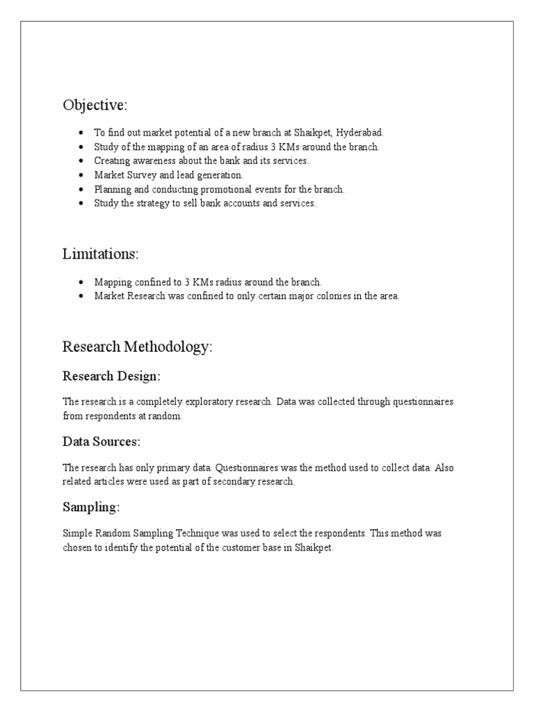 Objective:: Research Design | PDF | Corporate Social Responsibility ...
