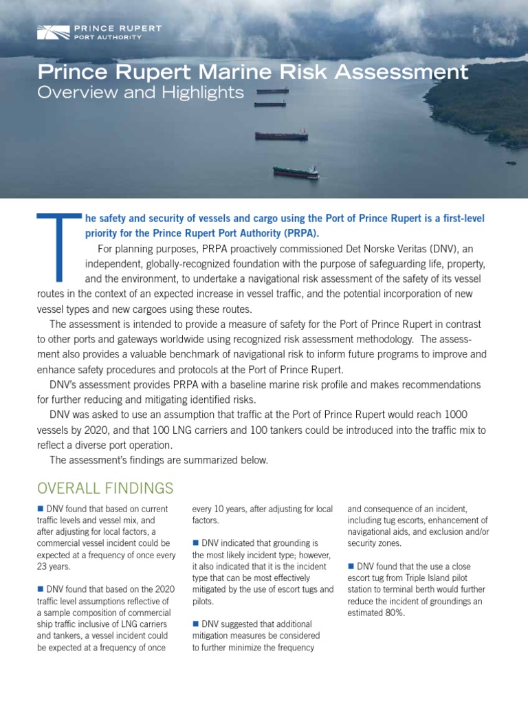 Marine Risk Assessment | PDF | Oil Tanker | Risk