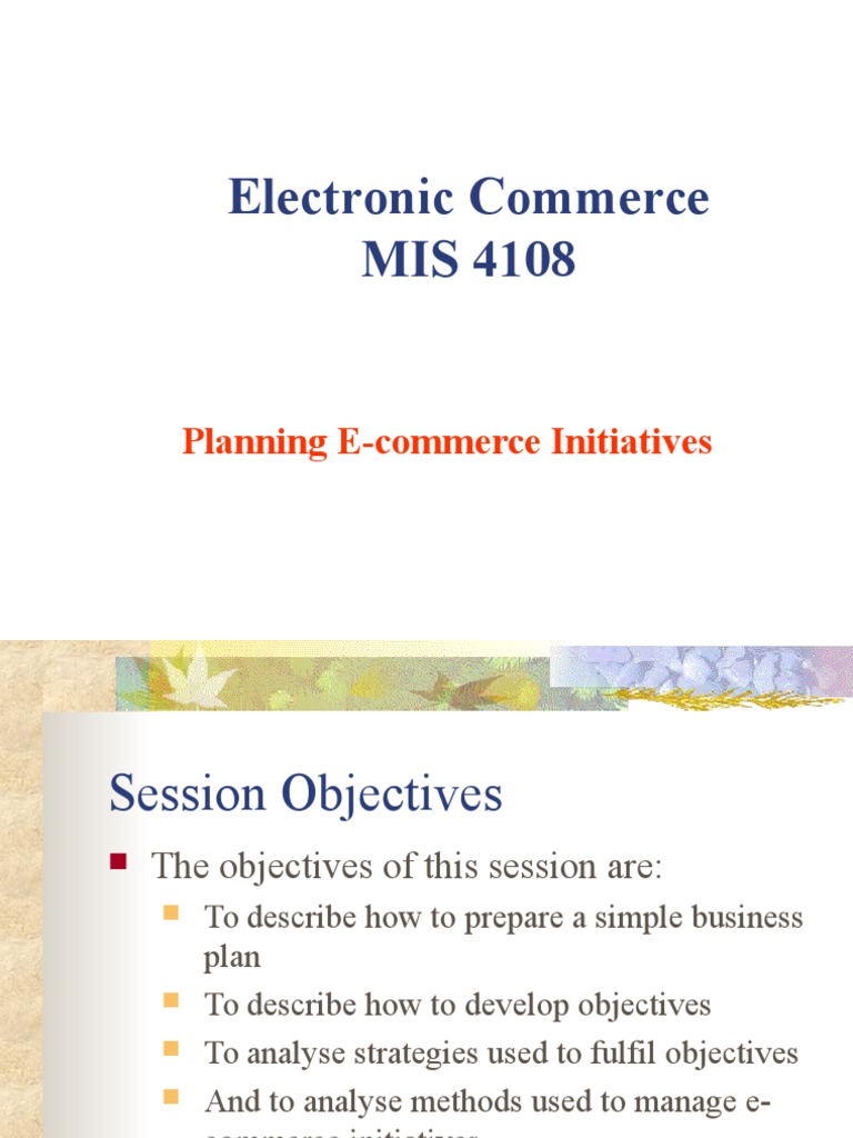 E-commerce Business Plan Essentials | PDF | E Commerce | Strategic ...