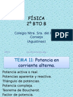 Tema 11. Potencia en Corriente Atlterna.