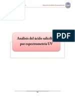 Analisis Del Acido Salicilico Por Espectrofotometría U.v-Visible