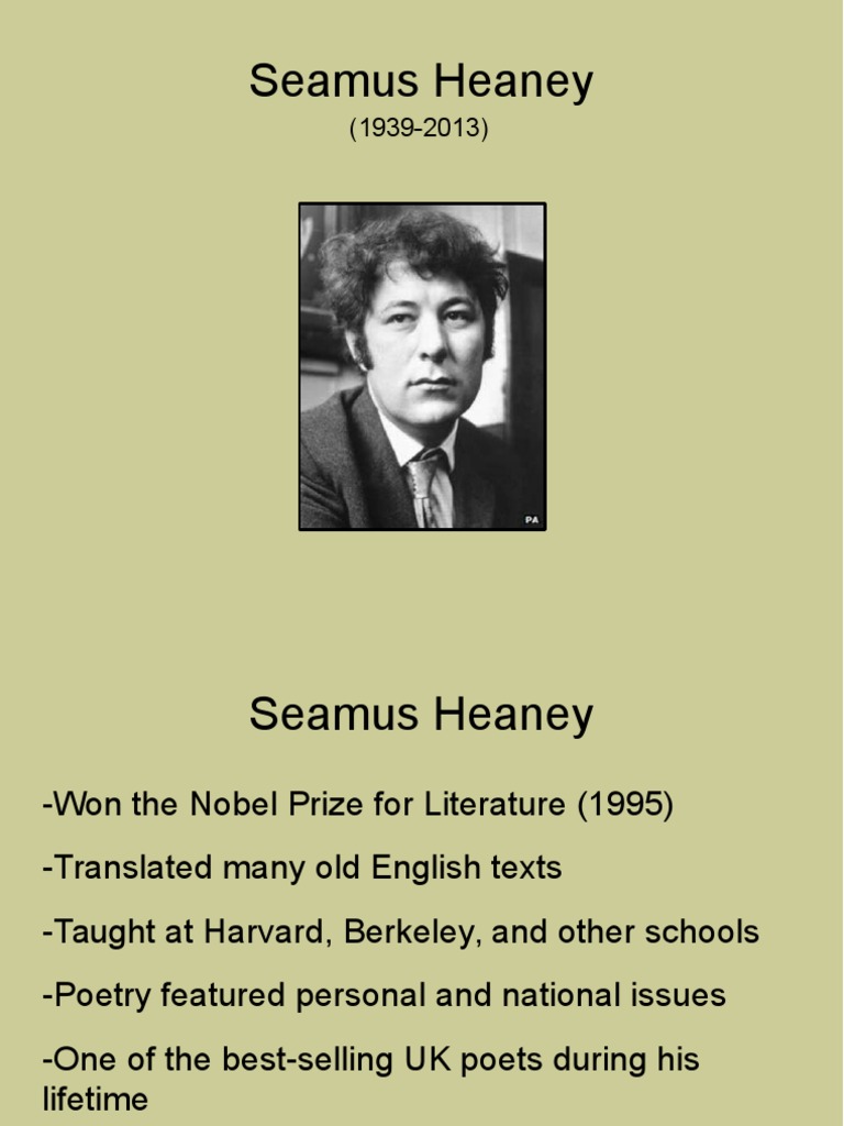 Seamus heaney picture