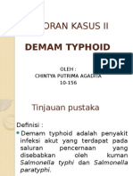 Laporan Kasus II Demam Tipoid