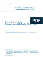 Operativni Program Konkurentnost I Kohezija 2014.-2020