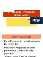 3 Operaciones Granulado