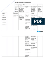 Cholecystectomy Nursing Care Plan: Impaired Physical Mobility