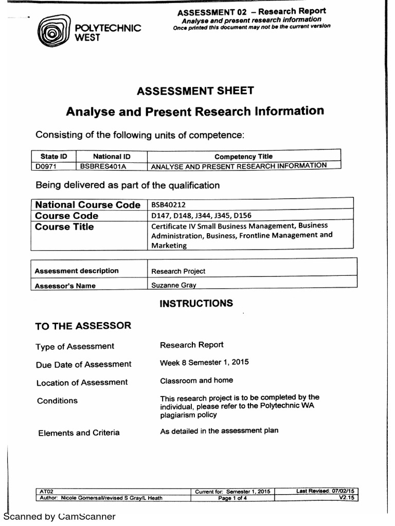 Scanned Document Overview | PDF