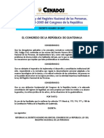 1 Decreto 29-2007 Reformas a La Ley Del Registro Nacional