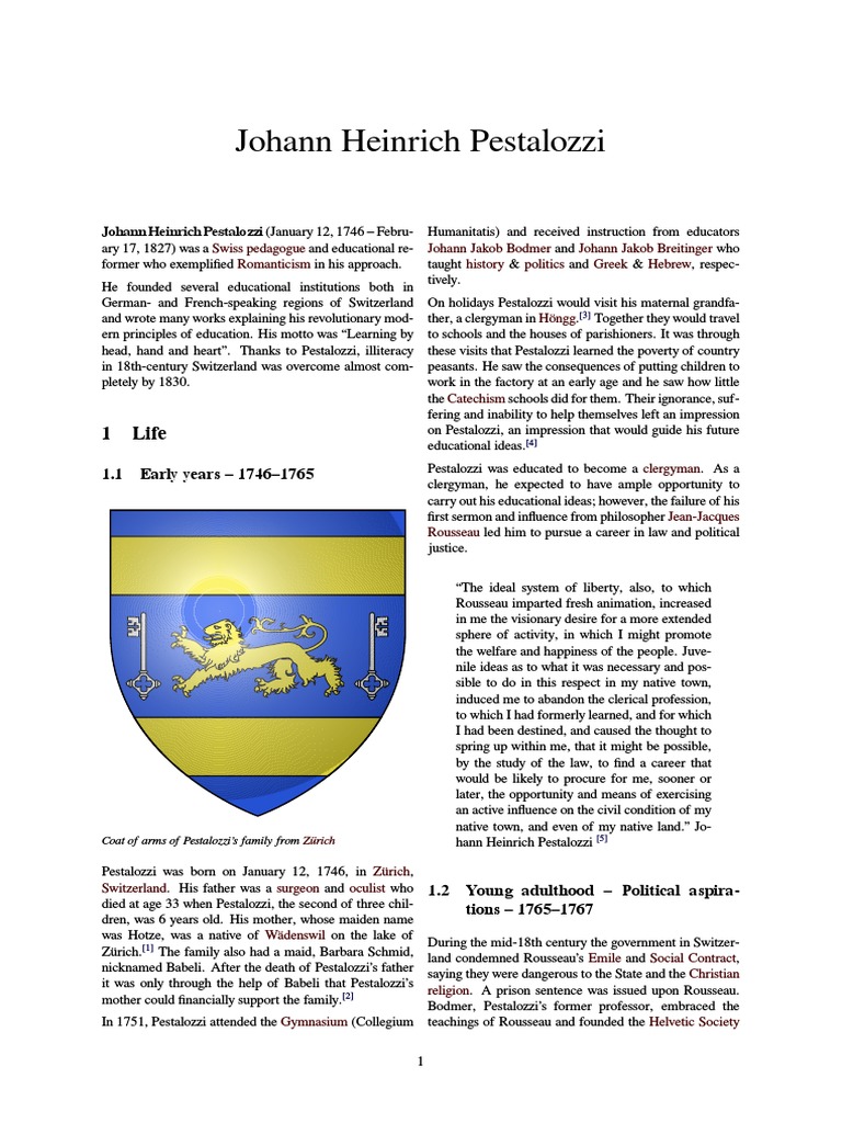 Get Heinrich pestalozzi Free