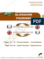 Glossaire TOURISME