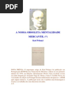 Karl Polanyi A nossa obsoleta mentalidade mercantil