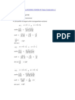 Ángulos entre vectores y determinantes de matrices 4x4