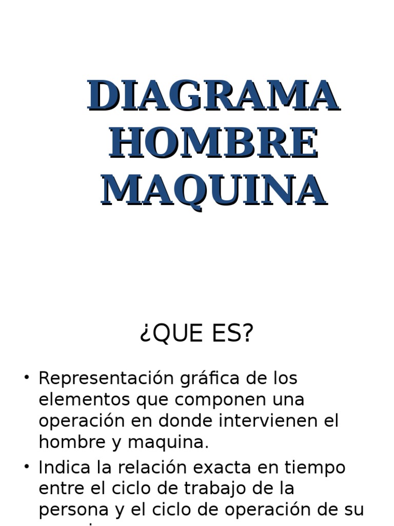 Diagrama Hombre Maquina | PDF | Perforar | Informática y tecnología de ...